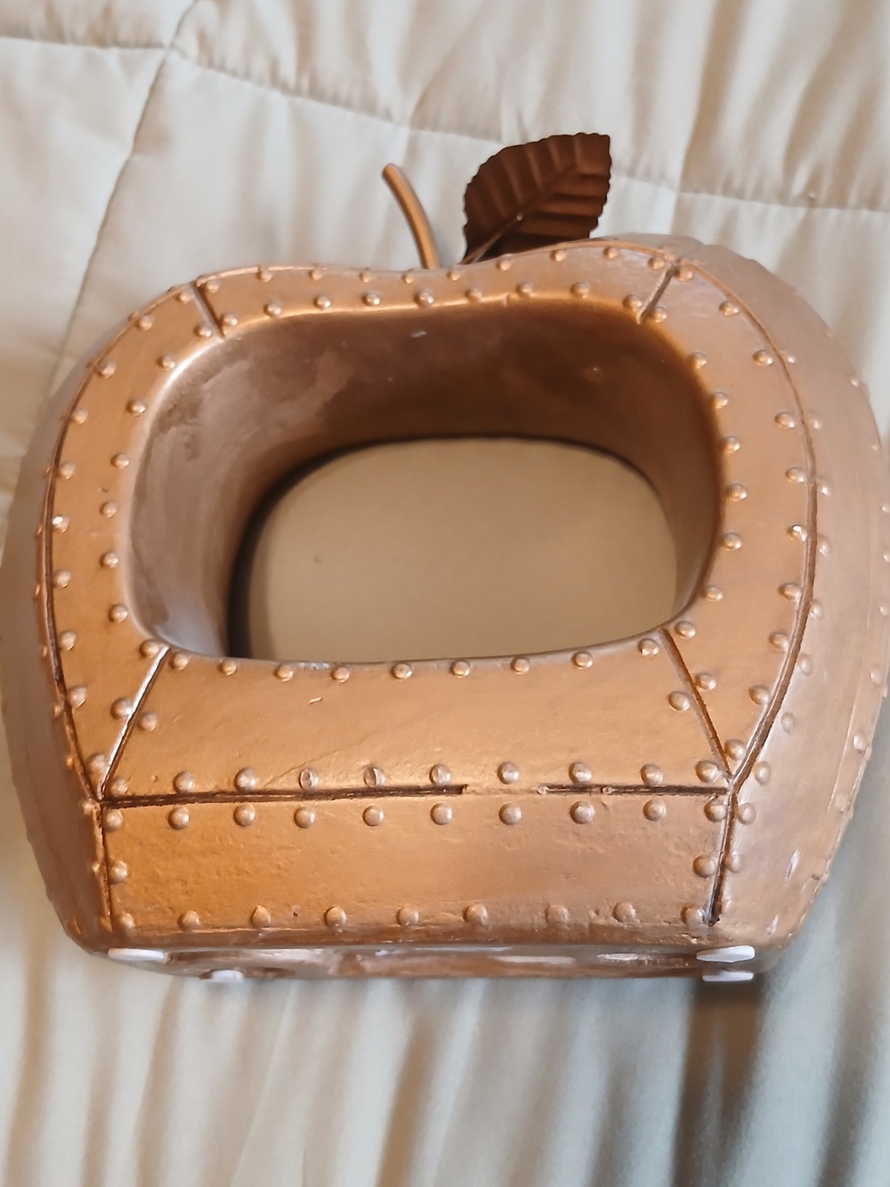 Decorative Metallic Ceramic Apple Succulunt Pot - Brand Unspecified
